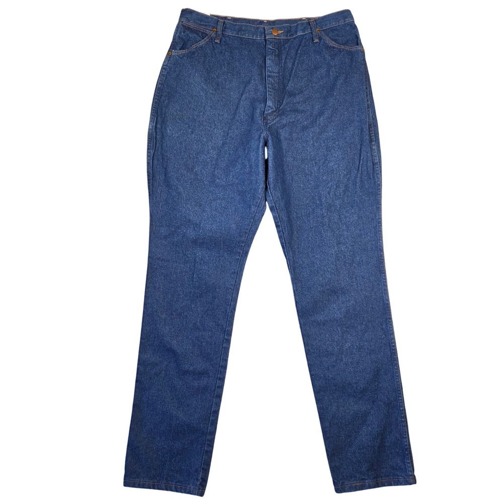Mens Wrangler Cowboy Cut Classic Fit Long Rise Denim Jeans 19/20X34 90s Country